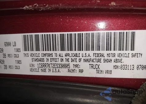 2014 Ram 1500 Express from USA, damaged, VIN 1C6RR7KT2ES330805